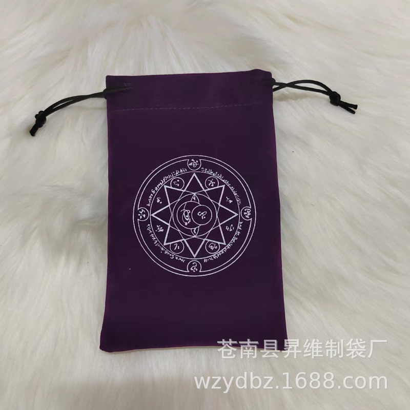 Bolsa de estrella de ocho mang púrpura; 18*11.5cm