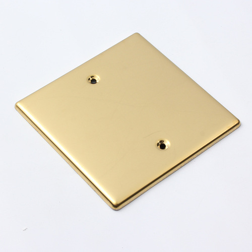 Type 120 all-copper floor insert black painted bottom box embedded iron cassette stainless steel blank cover plate to block the blind plate