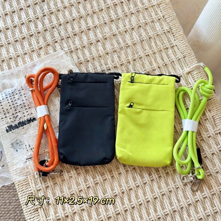 Tog Large-Capacity Foldableing Mobile Phone Bag Japanese Style Trendyy Crossbody Small Bag Co-Branded Coin Purse Outdoor Waterproof Storage