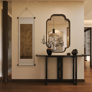 # Xiao Xuan Window Tea Room Decoration New Chinese Solid Wood Screen Partition Living Room Office Entrance Can be Fixed