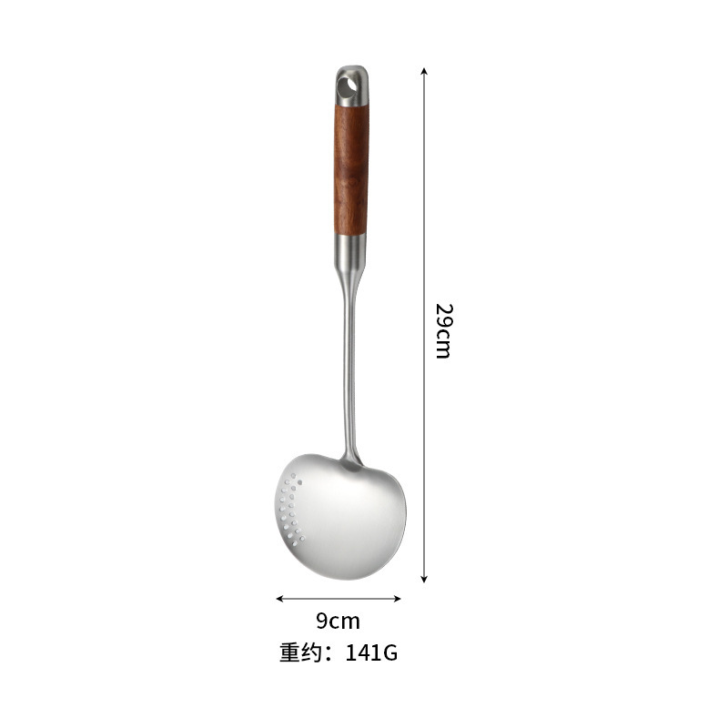 316 ステンレス鋼の小さなスパチュラミニフライパンスパチュラキッチン家庭用火傷防止フライパンスプーンローズウッドスパチュラ調理用小さなスプーン|undefined