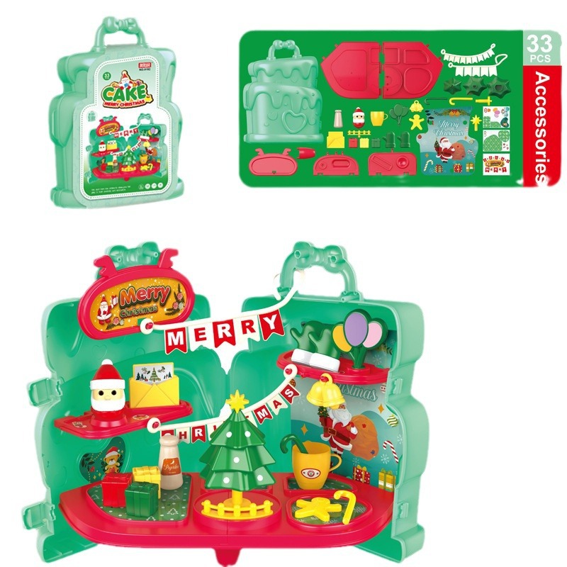 Los niños transfronterizos de simulación de supermercado herramientas de cocina para mascotas lavavajillas traje pastel vestidor jugar casa caja de almacenamiento Juguetes