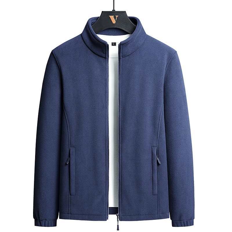 New Fleece Clothes Men's Spring and Autumn Fleece Cardigan Jacket Outdoor plus size Plus Fat Casual Collar Business Sweater New Fleece Clothes Men's Spring and Autumn Fleece Cardigan Jacket Outdoor plus size Plus Fat Casual Collar Business Sweater