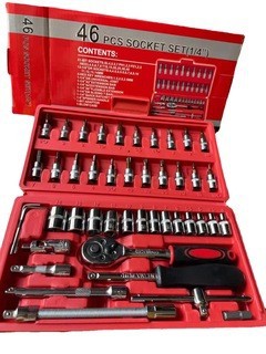 Fabricante en stock reparación de la máquina reparación de automóviles manga S2 rojo lote cabeza 46 piezas 53 Piezas 32 piezas con conjunto de herramientas de coche cromo vanadio acero