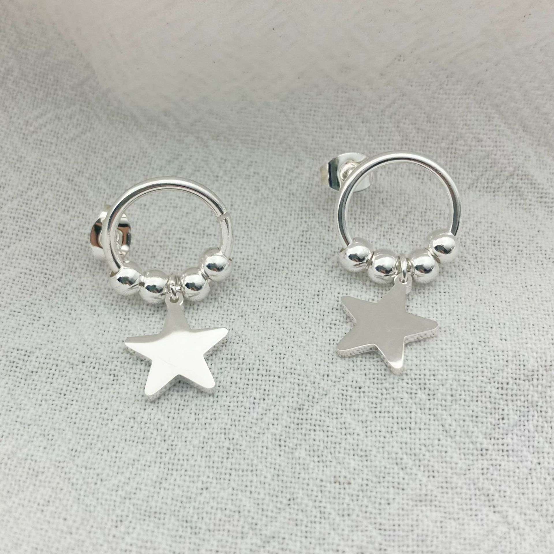 Simple Style Star Stainless Steel Plating Drop Earrings 1 Pair display picture 2