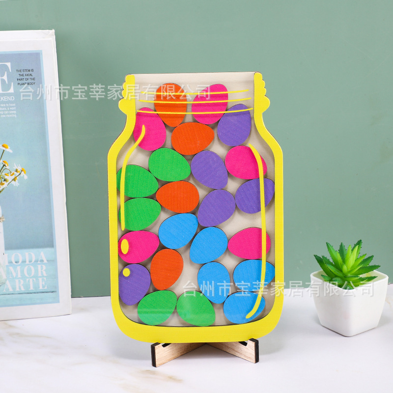 다채로운 계란 항아리 모양의 보상 항아리