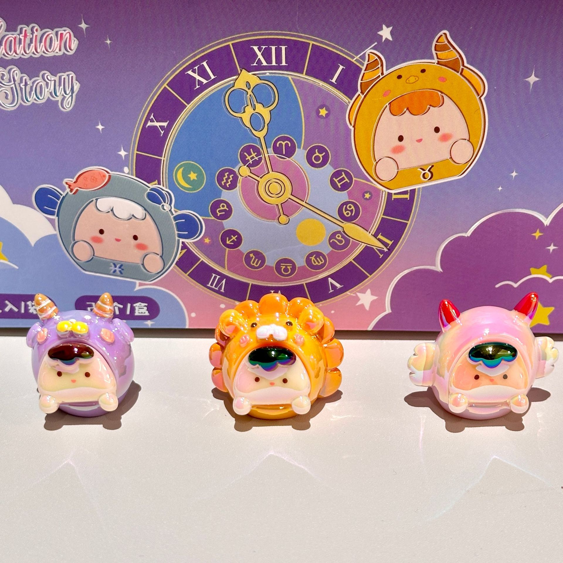 12 constelaciones lindas muñecas de dibujos animados muñecas sorpresa bolsas ciegas regalos hechos a mano para niños regalos