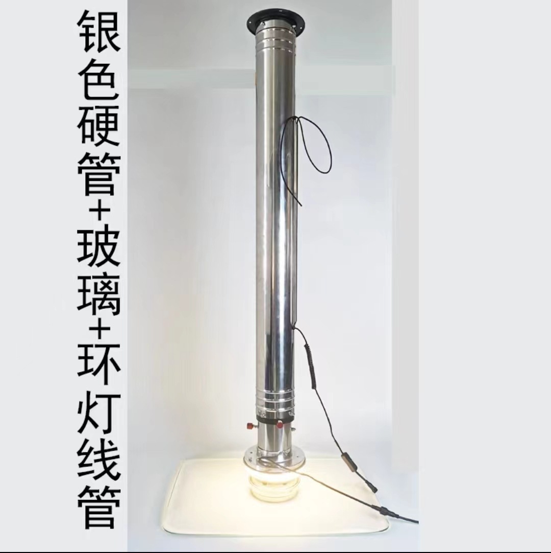 Asado coreano tubo de escape telescópico tubo de escape de acero inoxidable grueso tubo duro equipo de escape de aire de vidrio campana de escape de humo de barbacoa comercial