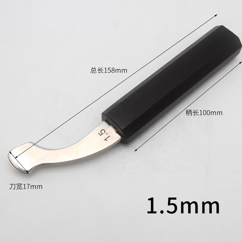 Sándalo borde cortador cuchillo de corte biselado dispositivo DIY herramienta de cuero profesional recorte borde cortador Shaper