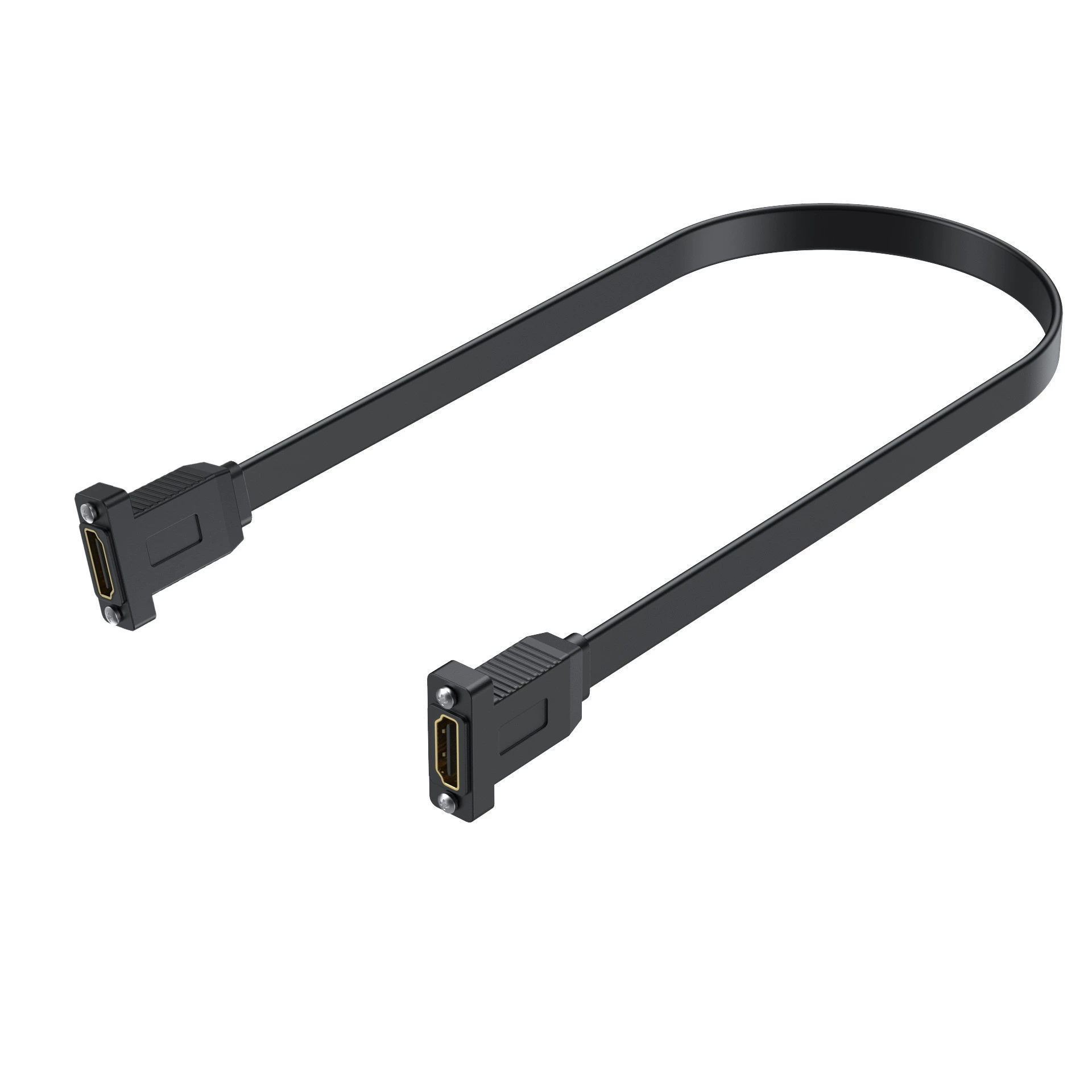 Плоский - высокоскоростной HDMI 2.0 версии для расширительной линии матери с фиксированной панели отверстий, провод поддерживает 4K2K 60Гц