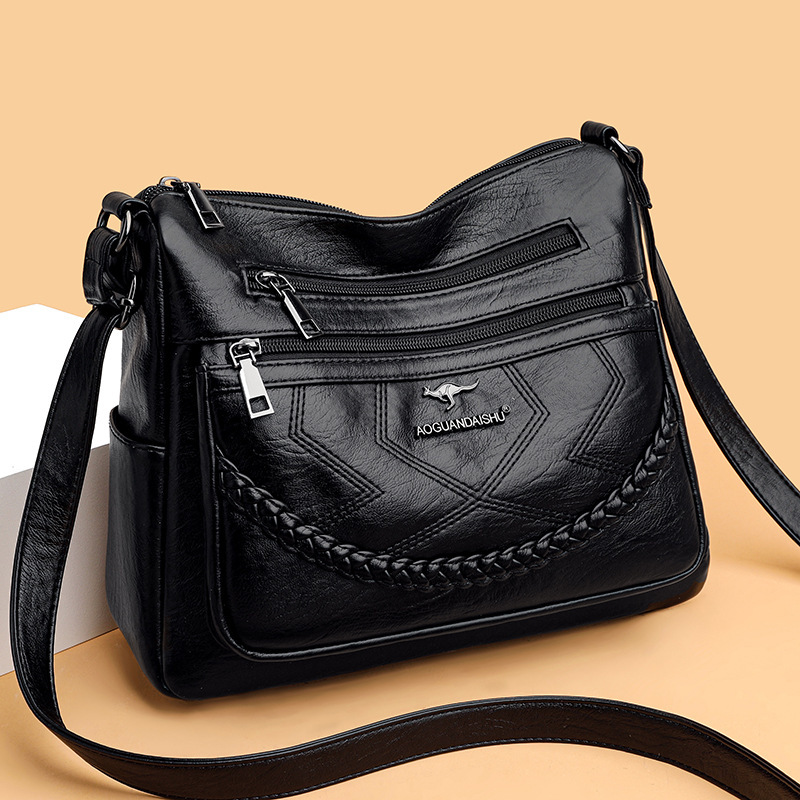 Bags for Women 2025 New Mom Bag Easiest for Match Fashion Shoulder Bag Soft Leather Middle-Aged Ladies Large Capacity Crossbody Bag Pu
