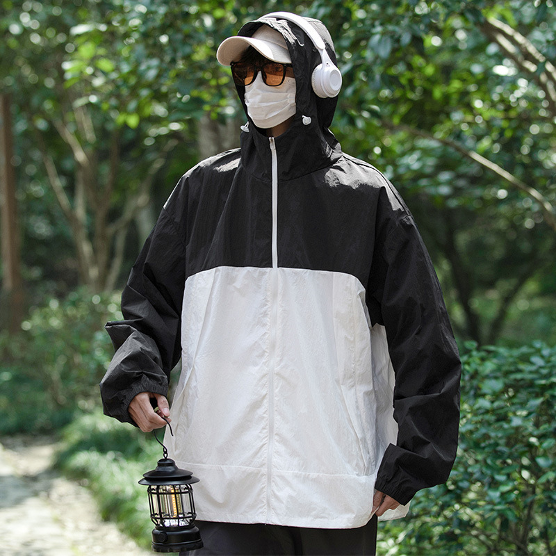 NASA夏季轻薄UPF50+骑行纯色防晒衣男士防紫外线冰丝凉感防晒外套|undefined