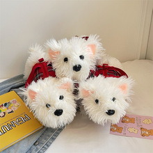 七夕上新2024呆萌可爱毛绒绒穿衣小狗儿毛绒少女清新甜美单肩包包