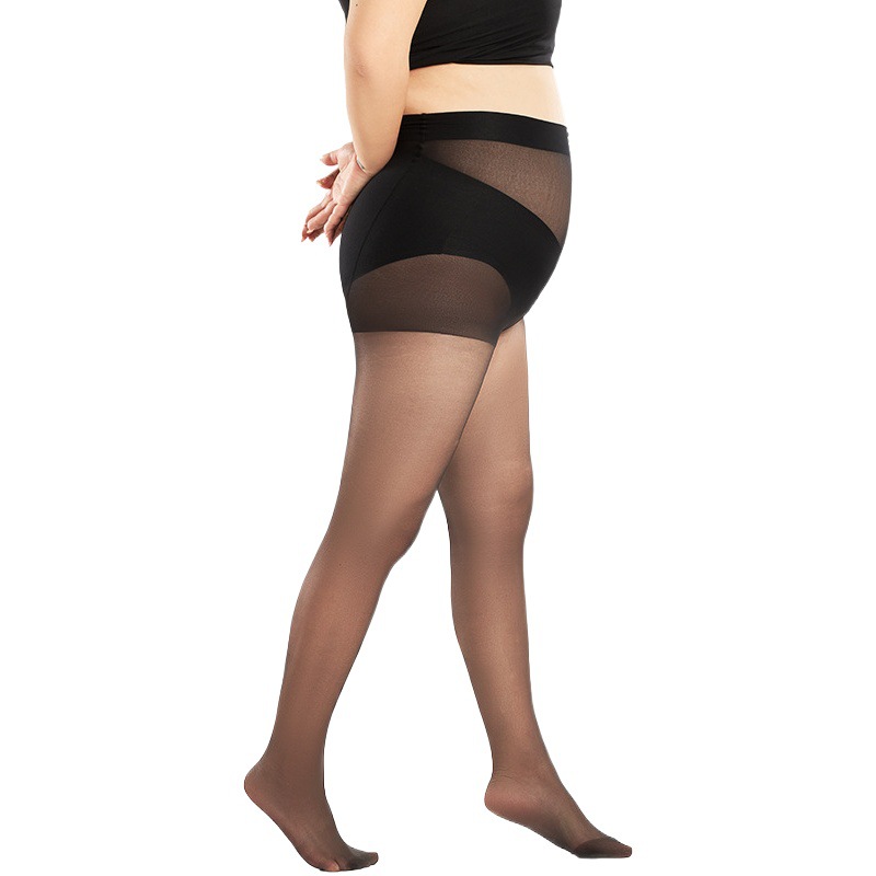 Más tamaño medias mujer gordita chica gordita verano ultra-Delgado anti-gancho medias no caen la entrepierna primavera y el fertilizante de verano aumento pantimedias
