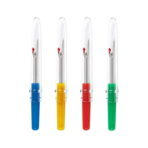 Factory direct sales cross stitch pointed seam ripper knife handmade diy clothing seam ripper color sewing thread picking and cutting knife