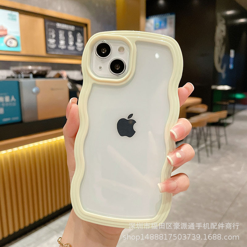 波辺insキャンディー色はiphone15proアップル16携帯ケース13新モデル14透明12転倒防止に適用されている|undefined