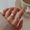 Adjustable brand fashionable ring, Japanese and Korean, on index finger