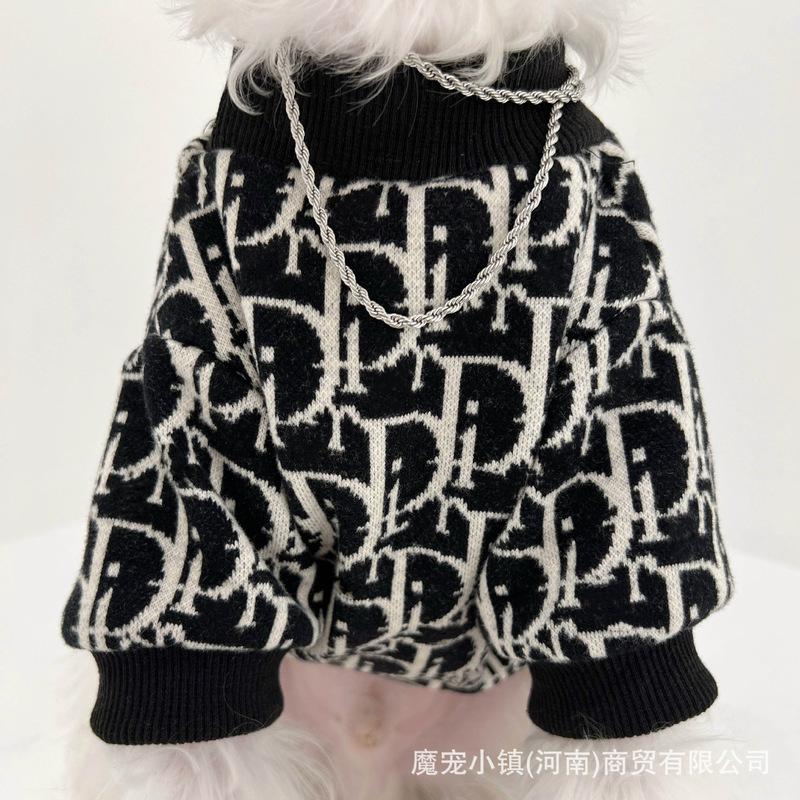 Pet Sweater Large Dog Puppy Clothes Autumn and Winter Fashion Brand Warm Beater Bear Koji Giant Expensive Teddy Golden Retriever Samoyed
