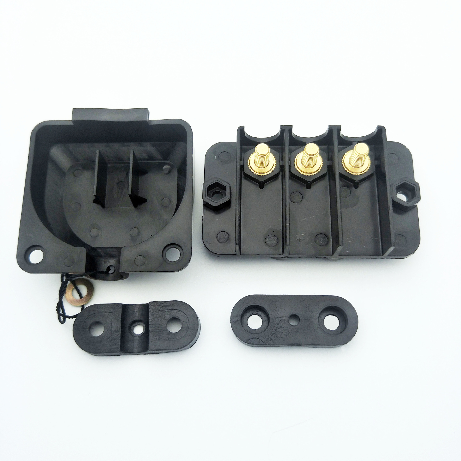 逆变 直流二保焊电焊机接线盒三相输入端子接线柱电源铜头插座63A