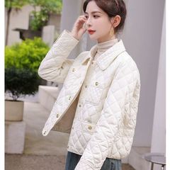 小香风羽绒服女冬季2025新款爆款短款小个子高端女士轻薄外套803