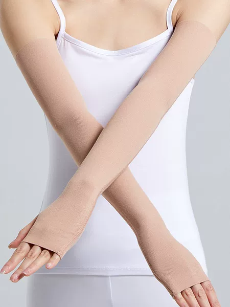 Cross-Border 50cm Modal Thin Elastic Long Elbow Pads for Air-Conditioned Rooms, Cycling, Sun Protection, Postpartum, Sleeping, and Warmth