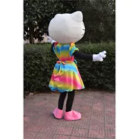 Kitty Cat Walk Мультяшный костюм куклы реквизит Мультяшная кукла любовь радуга hello kitty кот