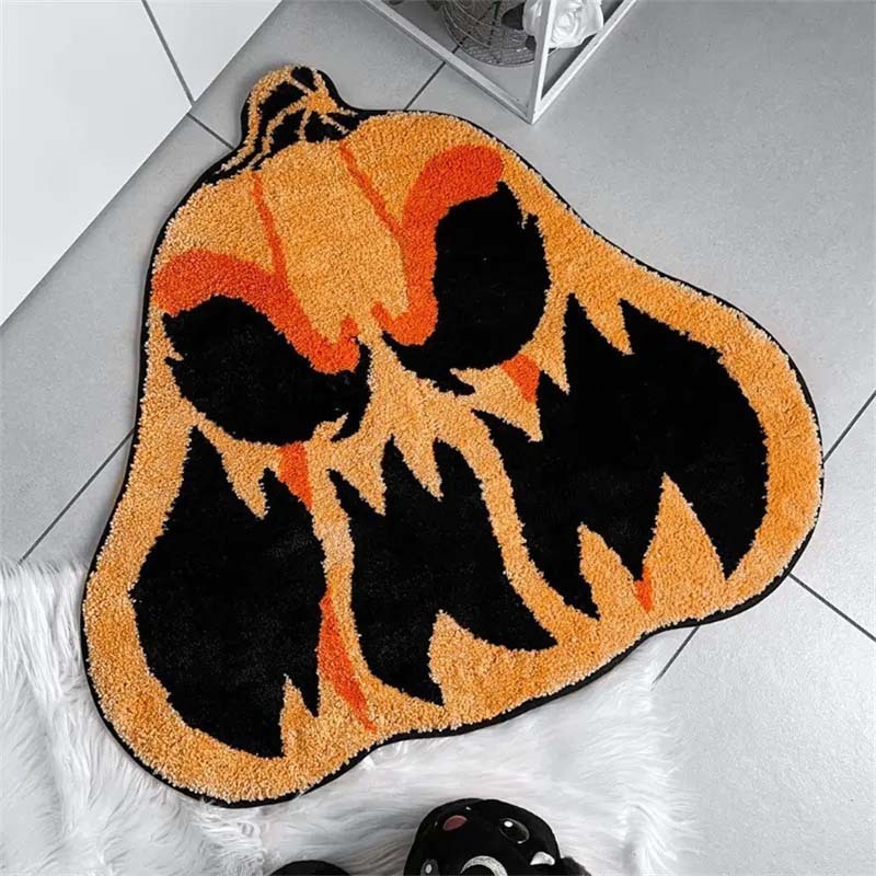 クロスボーダーバスルームフロアマットハロウィンレッドリップバレンタインデー模造カシミアフロアマットトイレバスルームお手入れ簡単吸収性|undefined