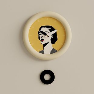 [71% Repurchase Rate] Art Deco Clock Wall-Hanging Living Room Bedroom Silent Ultra-quiet Home Creative Simple