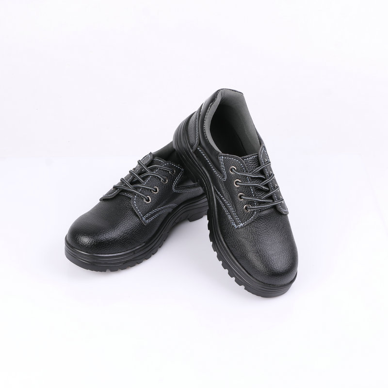 Factory Safety Boots Anti-Punching Anti-Piercing Black Leather Boots Breathable Safety Protective Shoes Lightweight Work Boots Men