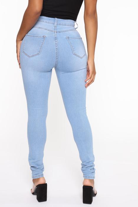 Femmes Du Quotidien Mode Dégradé De Couleur Toute La Longueur Lavé Jeans display picture 11