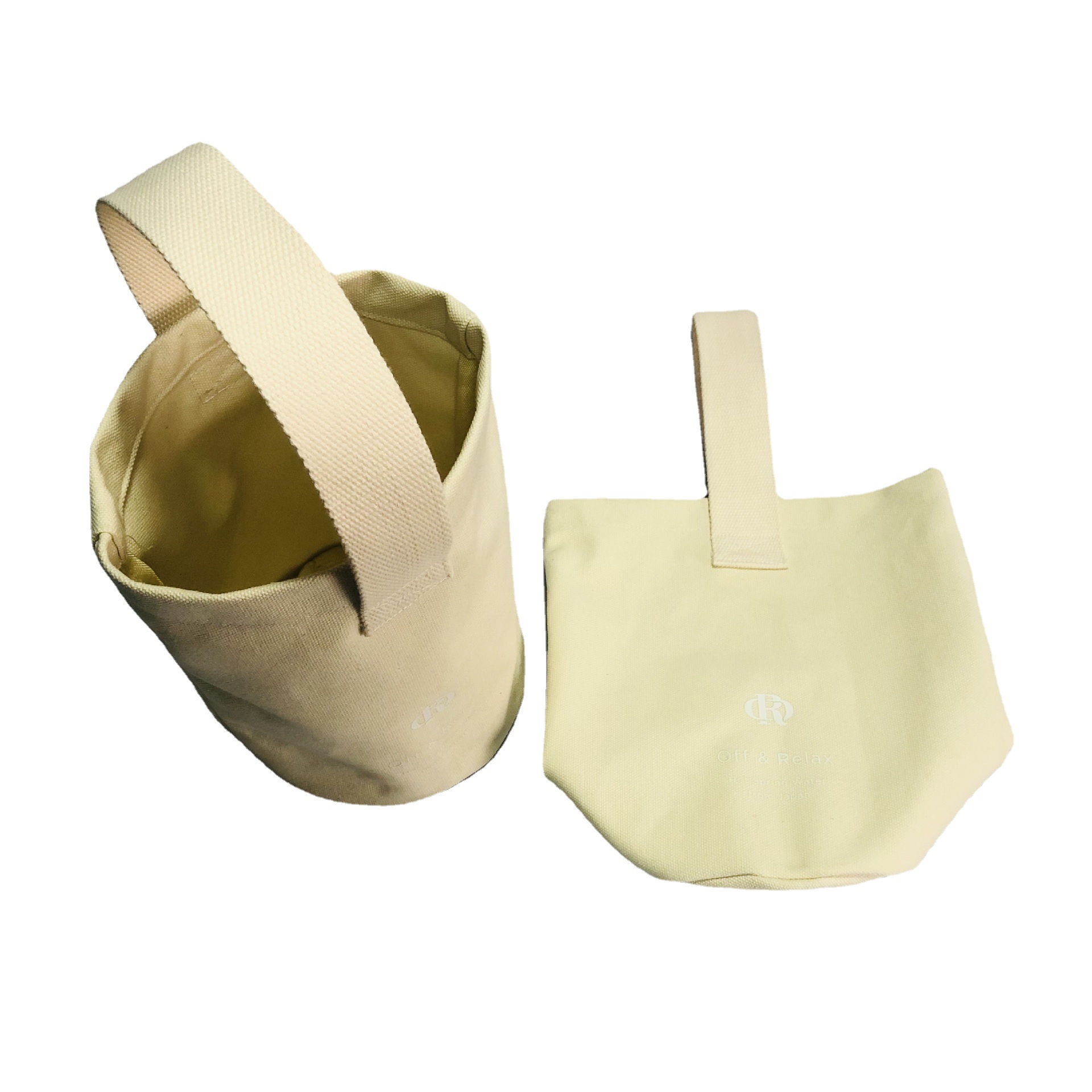 棉织帆布包收纳小物件包 零钱包便携杂物包 便当袋柔软可折叠轻便