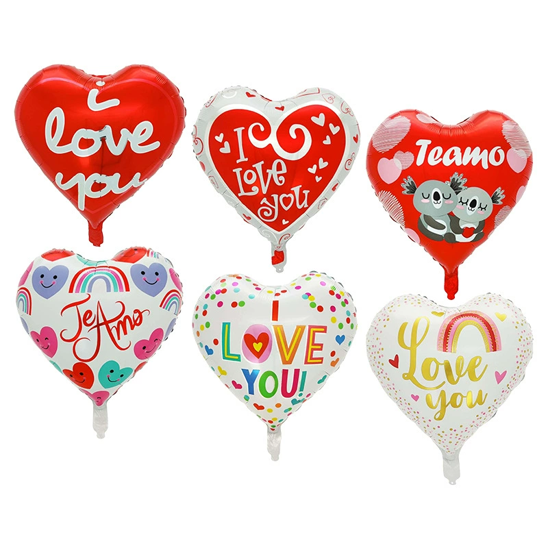18-дюймовый красный любящий день Святого Валентина алюминиевый пленка воздушный шар свадебное предложение