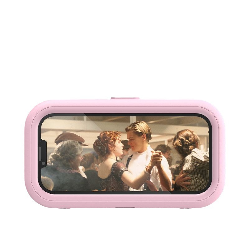 Caja de almacenamiento de pared a prueba de PEEP-proof de dibujos animados adhesivo de pantalla táctil giratorio de 360 °