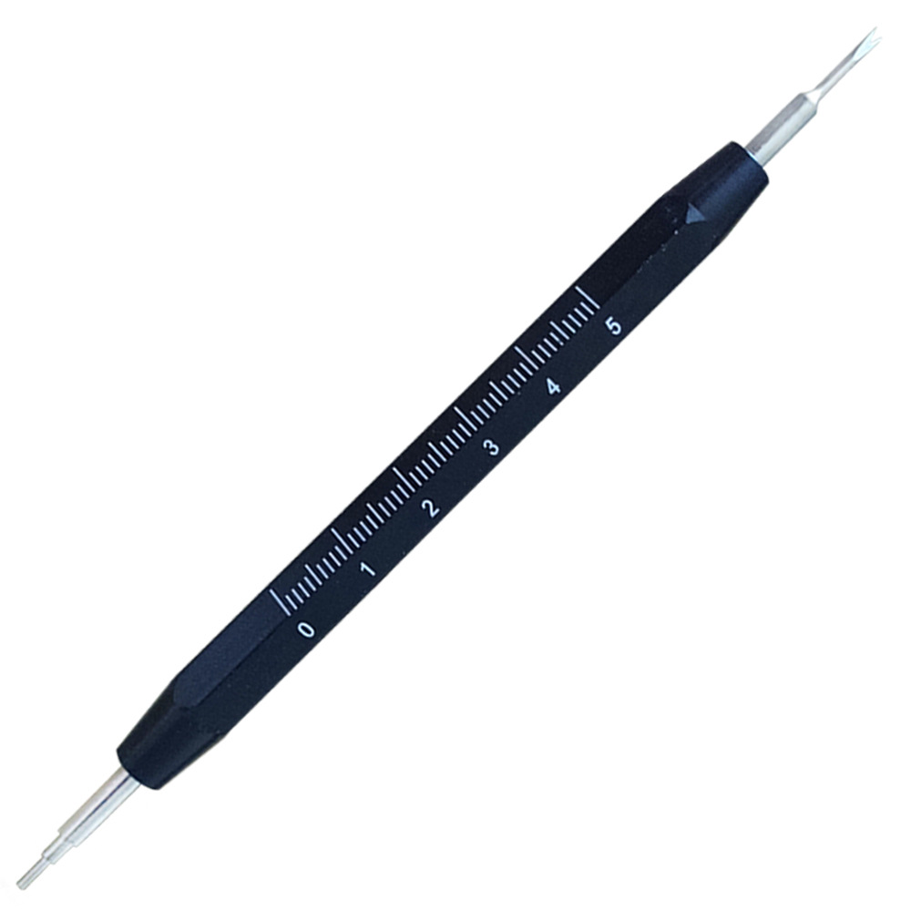 Herramienta de reparación de relojes Herramienta de reloj desmontaje Escala de correa lote de escala de doble cabeza lote de escala de una sola cabeza lote pequeño lote amarillo