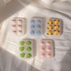 搞怪可爱毛绒小怪兽diy手工滴胶石膏硅胶模具