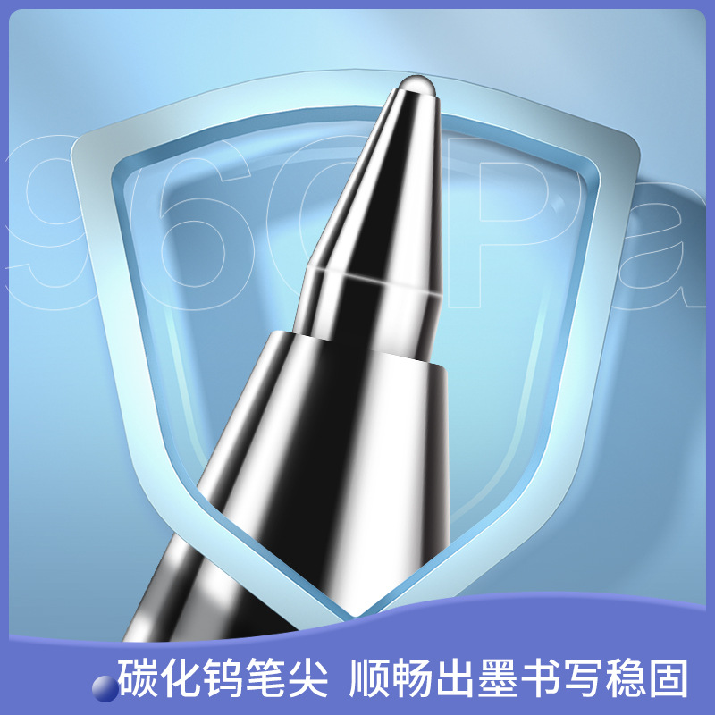 Deliky bolígrafo neutro bala negro 0.5mm bolígrafo rojo bolígrafo de escritorio de escritorio de escritorio 6600es