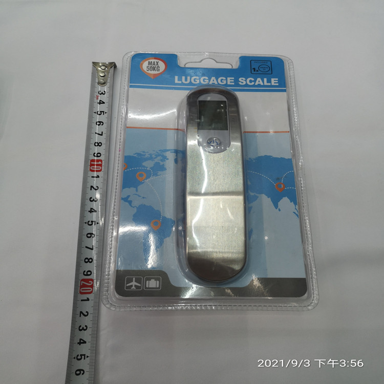 Escala electrónica portátil con cáscara de burbuja, escala de equipaje, escala electrónica gancho, escala de suspensión