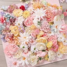 仿真花材料包手工diy簪花头饰材料花伞配件婚庆酒店布景装饰假花