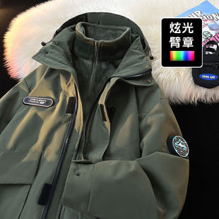 Autumn and winter new assault clothing three-in-one removable outdoor luminous armband mountaineering jacket a generation of hair