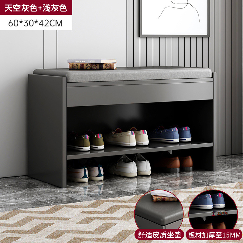 [라이트 그레이 가죽 시트 쿠션] 스카이 그레이 60cm.