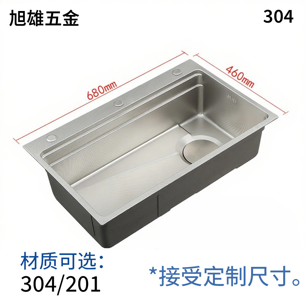 Cocina de acero inoxidable lavabo de acero inoxidable lavabo de doble ranura de una sola ranura lavabo integral espesado lavabo manual lavabo de platos