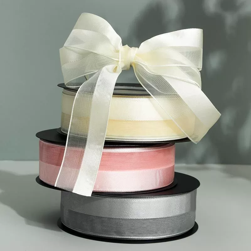 Корейская версия новой туманной марли ручной работы DIY подарочная упаковка материалы цветочная лента аксессуары для волос заколка лента оптом