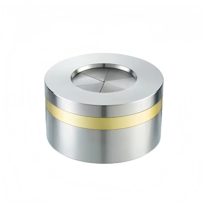 Cross-border Thickened Anti-ash Car Household Stainless Steel Creative Ashtray Advanced Gift Ashtray Shutter Design (Car ashtray) - household-glossy-ashtray-about-630g