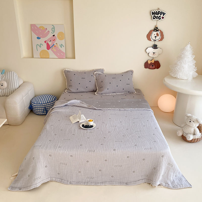 크림 폴카 도트-그레이--리오셀 텐셀 원단--