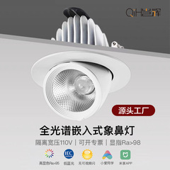 ソース工場調整可能な角度象鼻ランプ LED 天井埋め込み Xiaoai フルスペクトル壁洗浄アンチグレアスポットライト