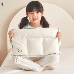 A-type antibacterial children's pillow for primary school students, single-person pure cotton pillow, special for kindergartens, single core, home-use, washable