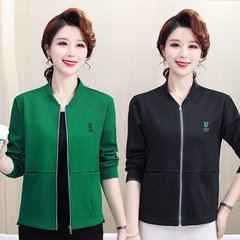 一件代发2025秋季新款时尚百搭减龄宽松显瘦棒球领休闲开衫外套潮
