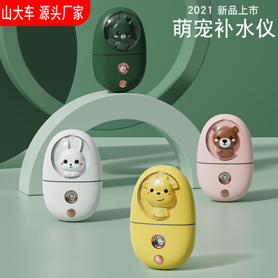2021 new pattern Adorable pet Water meter Cartoon hold Face Spray Moisture cosmetic instrument originality gift