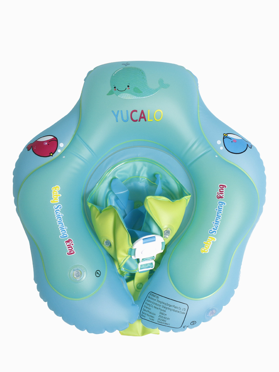 Flotador de natación transfronterizo en stock para bebés de 0 a 8 meses, flotador antivuelco, flotador inflable con parasol engrosado.