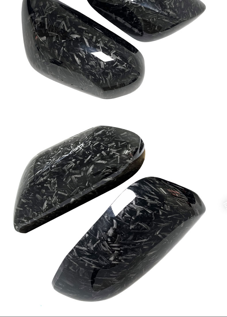 Suitable for Toyota 18-25 Eighth-Generation Camry, Carbon Pattern Forged Texture Adhesive Type Modified Rearview Mirror Shell